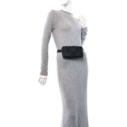 Bottega Veneta Nappa Maxi Intreccio The Belt Cassette Bag Black 2 of 12