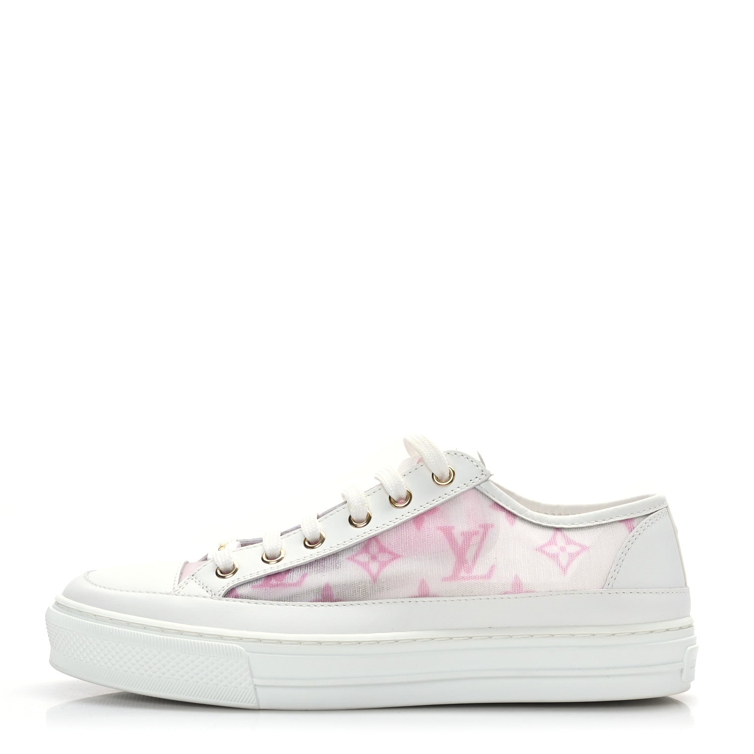 Louis Vuitton Technical Fabric Calfskin Monogram Stellar Sneakers 37 Pink 1 of 7