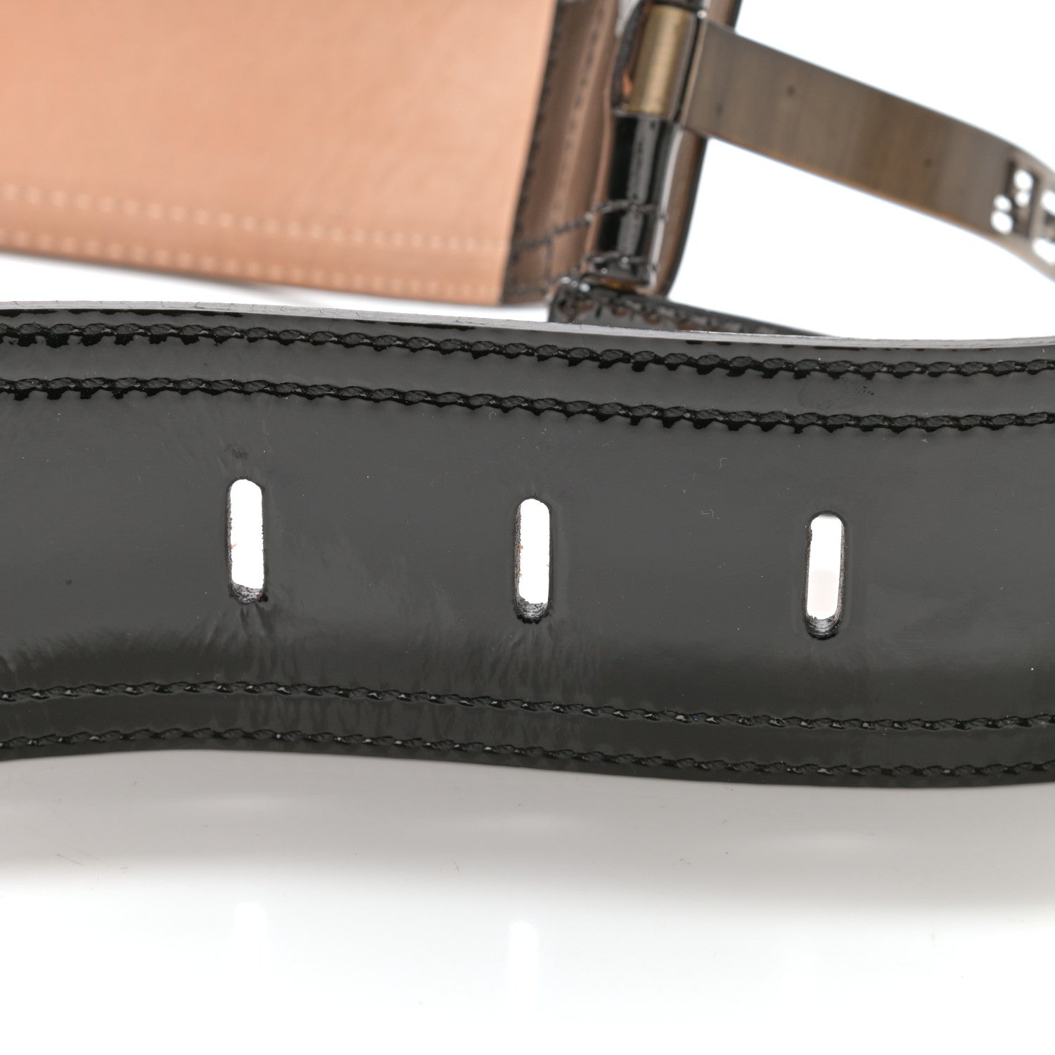 Fendi Patent FF Belt 75 30 Black 4 of 5