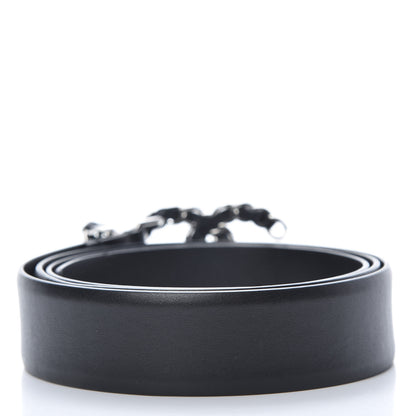 Chanel Calfskin CC Chain Belt 95 38 Black 2 of 10