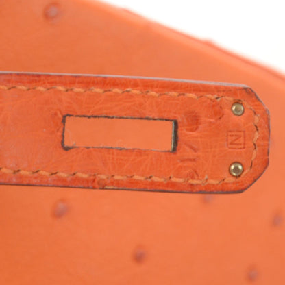 Hermes Ostrich Birkin 30 Tangerine Orange 6 of 9
