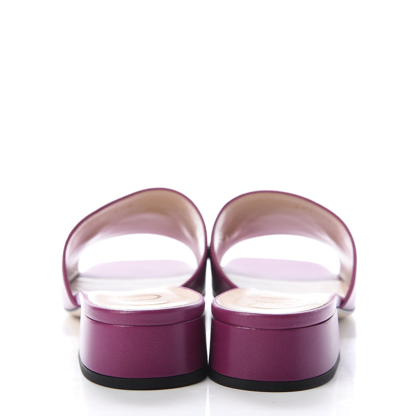 Malaga Kid Zumi Mid Heel Slide Sandals 38 Fucsia 80