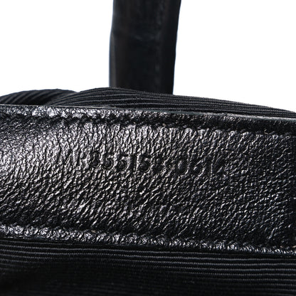 Saint Laurent Calfskin Crocodile Embossed Small Sac de Jour Black 7 of 10