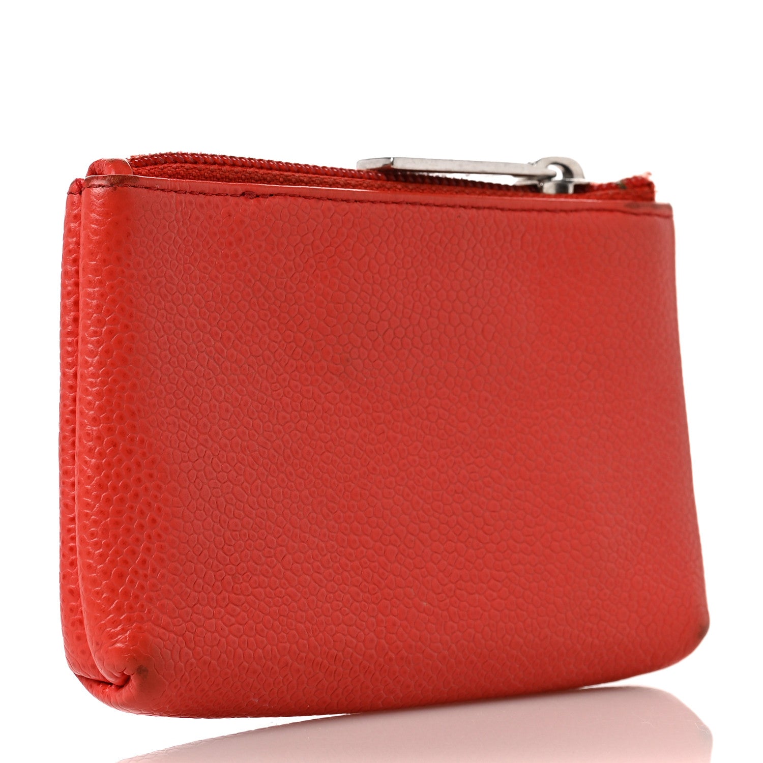 Chanel Caviar Timeless CC Coin Purse Case Light Red 3 of 11