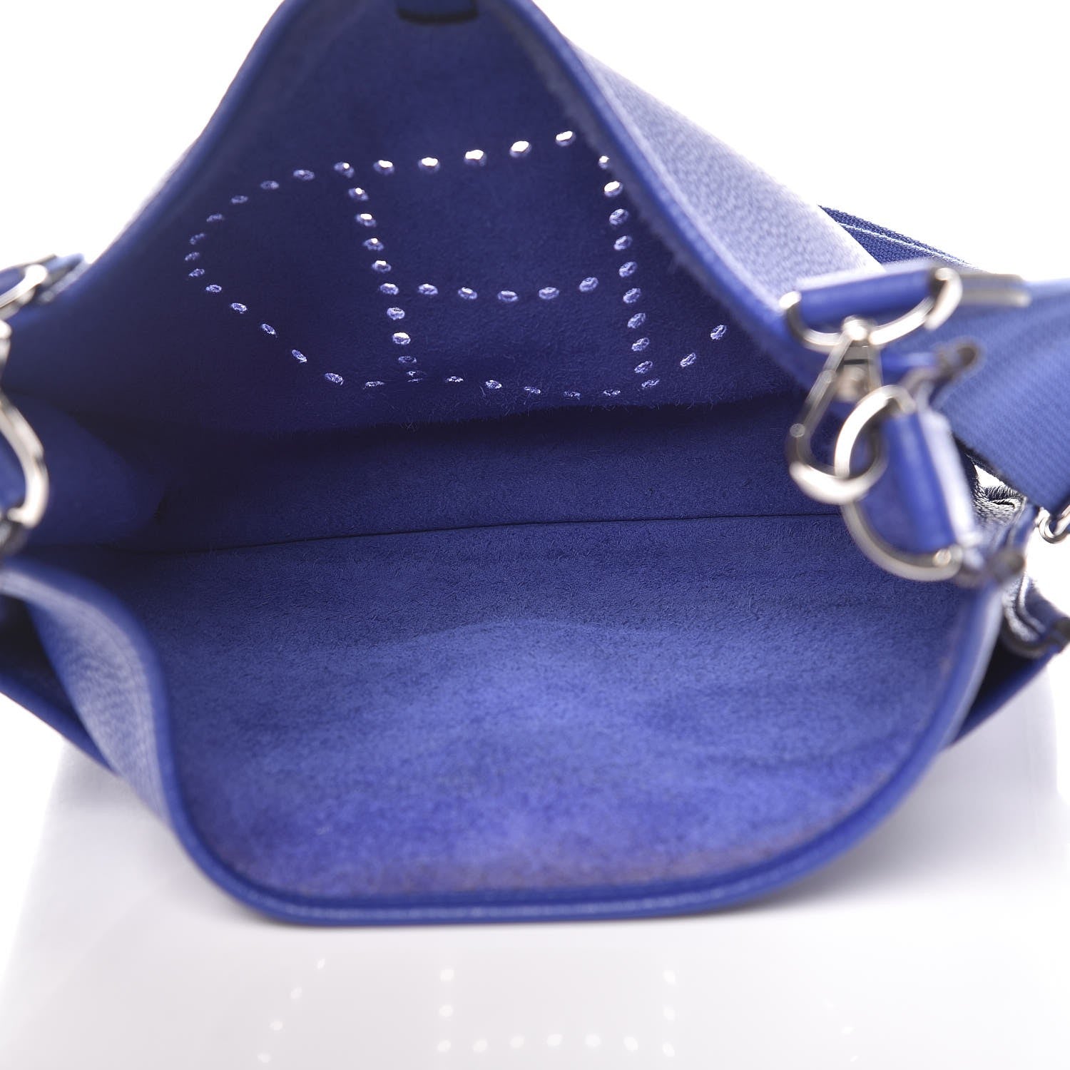 Hermes Taurillon Clemence Evelyne III PM Bleu Electrique 5 of 9