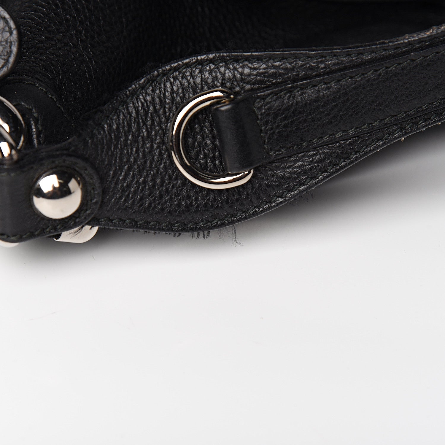 Gucci Pebbled Calfskin Large Icon Bit Hobo Black 7 of 11