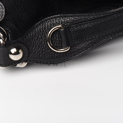Gucci Pebbled Calfskin Large Icon Bit Hobo Black 7 of 11