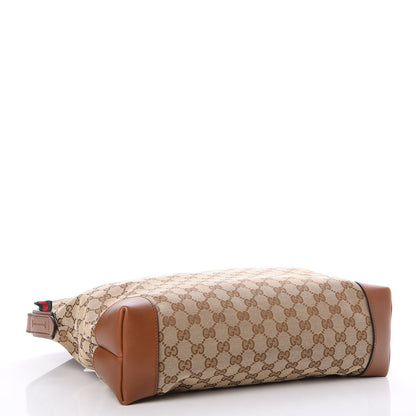 Gucci Monogram Large Flat Messenger Bag Brown 4 of 7