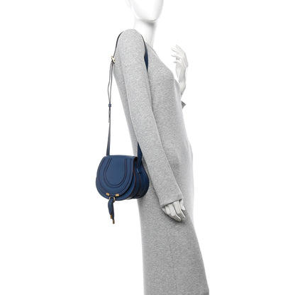 Chloe Calfskin Small Marcie Round Crossbody Bag Deep Denim 2 of 9