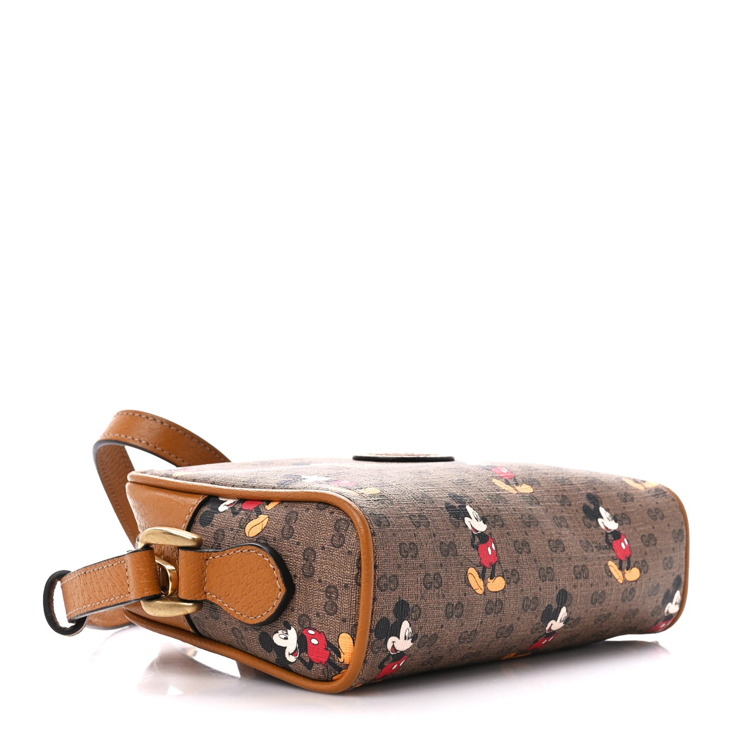 X DISNEY Mini Vintage GG Supreme Monogram Mickey Mouse Shoulder Bag Beige Vintage Sun Oil