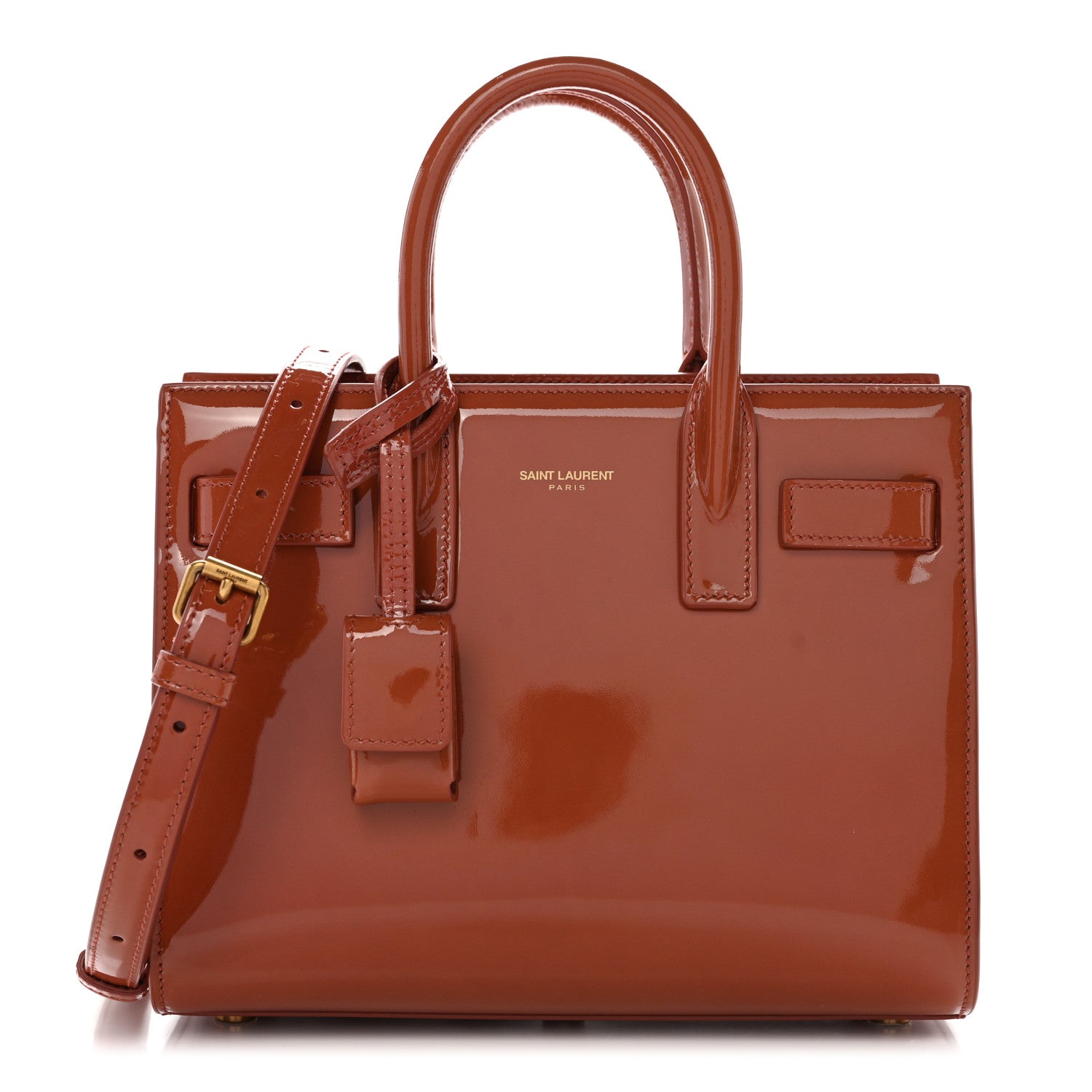 Saint Laurent Patent Nano Sac de Jour Mild Rose 1 of 10