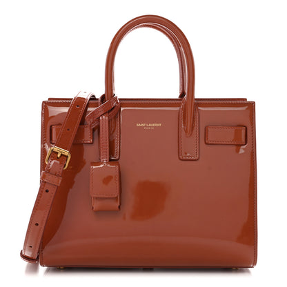 Saint Laurent Patent Nano Sac de Jour Mild Rose 1 of 10