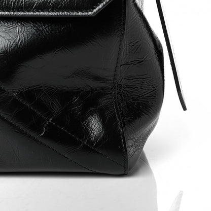 Givenchy Creased Patent Calfskin Medium ID Flap Black 5 of 7