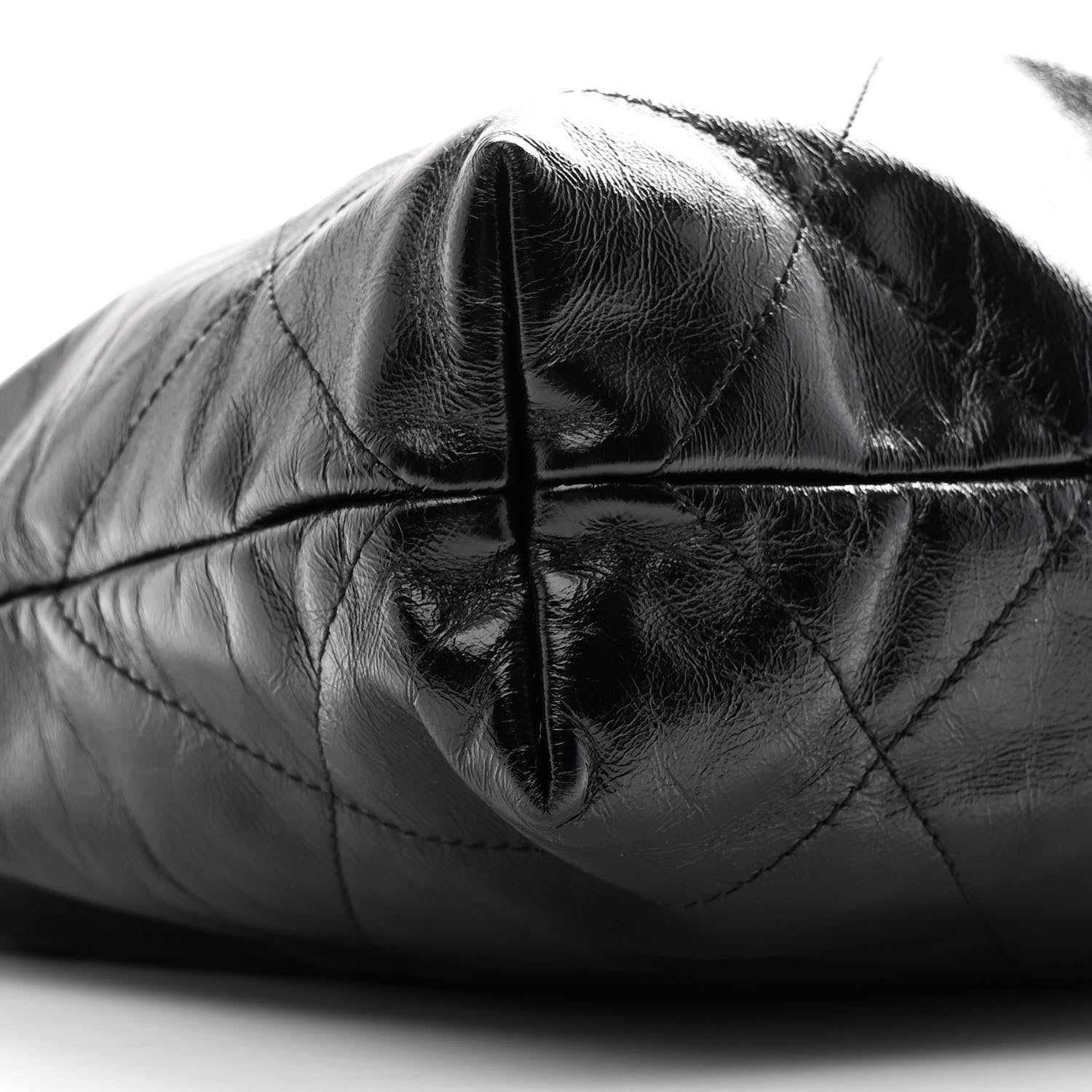 Chanel Glazed Calfskin  Quilted Small Chanel 22 Black 10 of 12