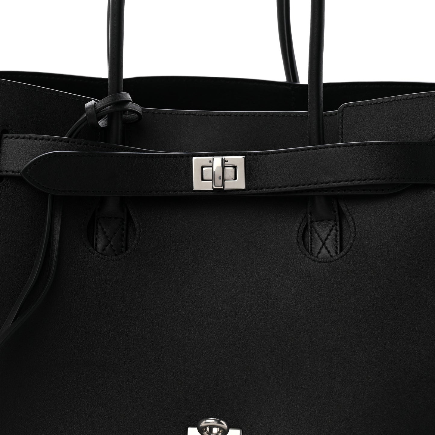 Smooth Calfskin Medium Bel Air Carry All Bag Black