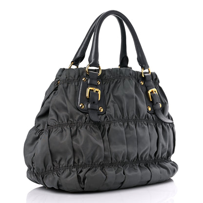 Prada Tessuto Nylon Gaufre Tote Fumo 3 of 26