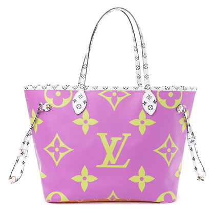 Louis Vuitton Monogram Giant Neverfull MM Pink Lilac 3 of 9