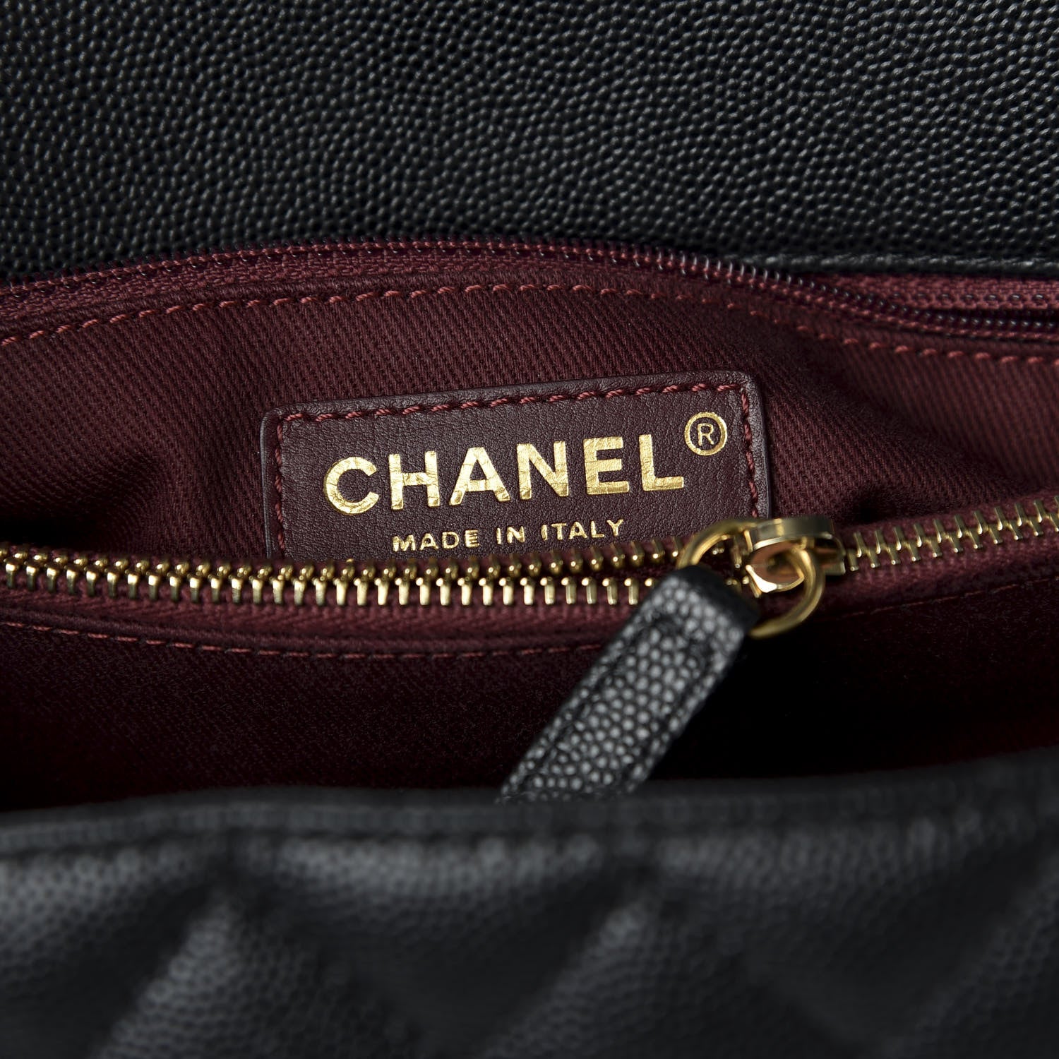 Chanel Caviar Quilted Medium Coco Handle Flap Black 7 of 11