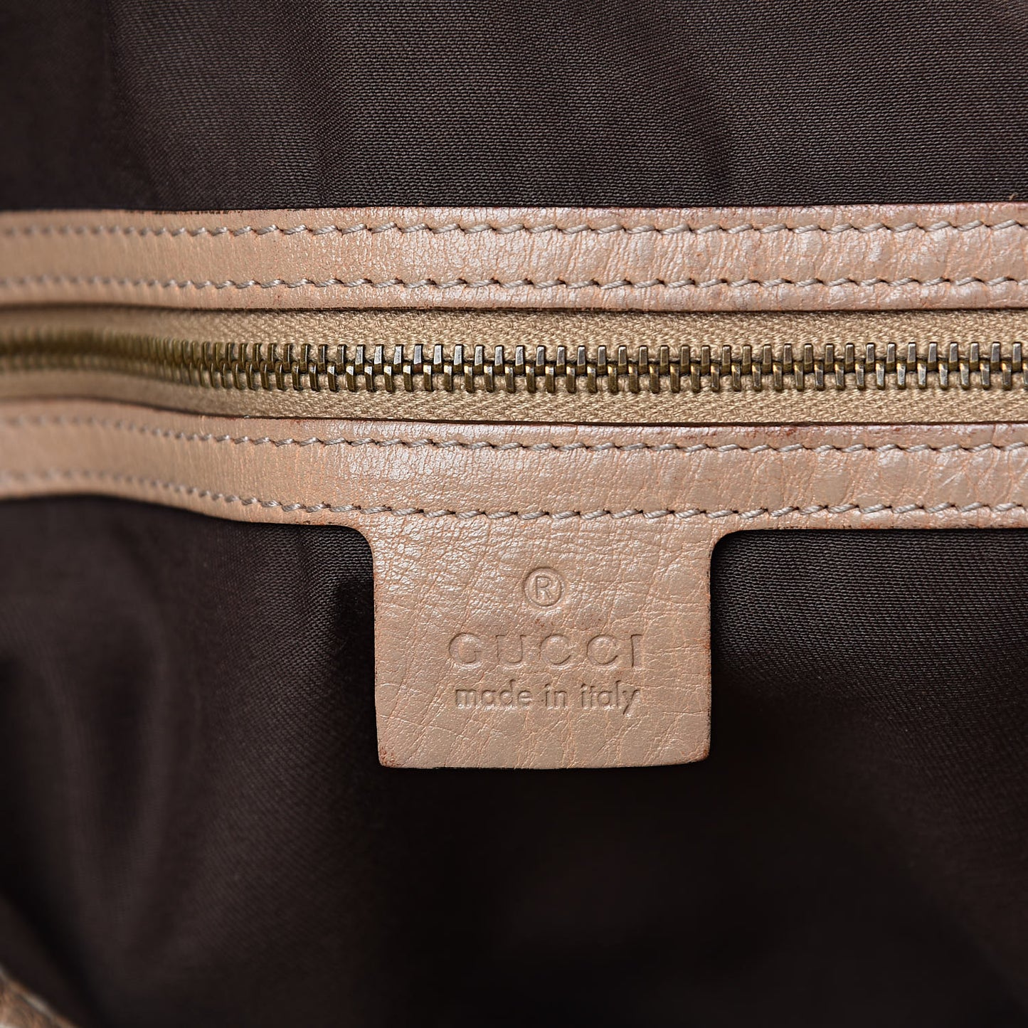 Monogram Large Jockey Hobo Beige