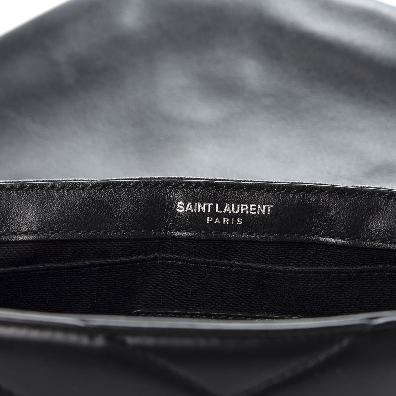 Saint Laurent Calfskin Y Quilted Monogram Loulou Flap Bag Black 7 of 9