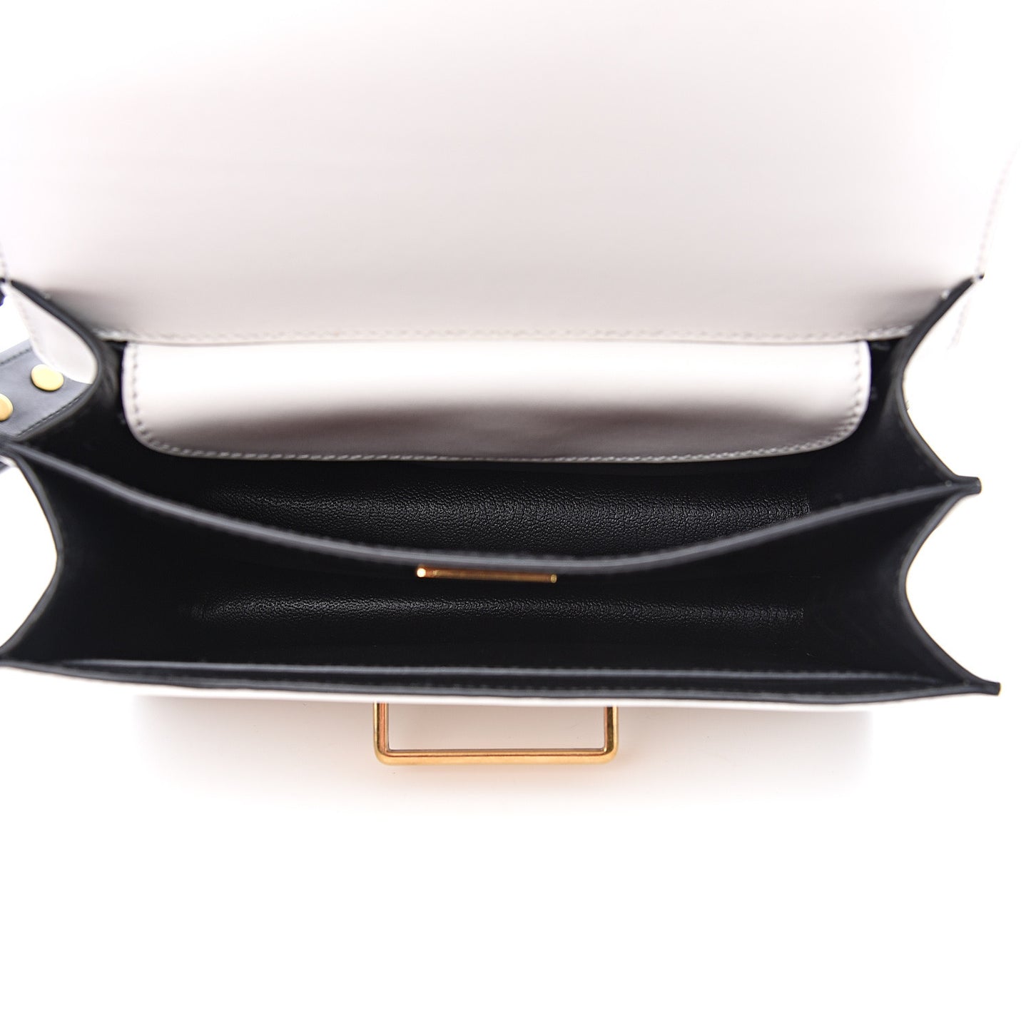 City Calf Saffiano Cahier Bag Talco Black