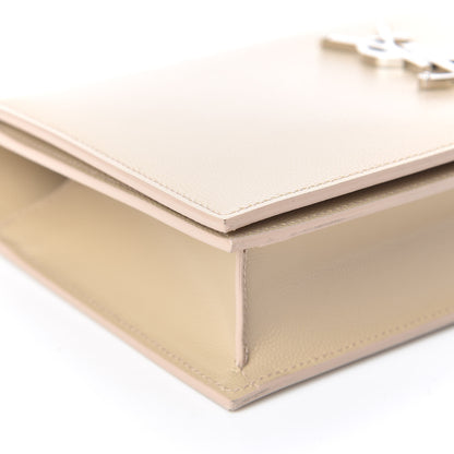 Saint Laurent Grain De Poudre Classic Kate Monogram Clutch Nude Powder 11 of 15
