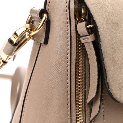 Chloe Suede Calfskin Mini Faye Backpack Motty Grey 14 of 16