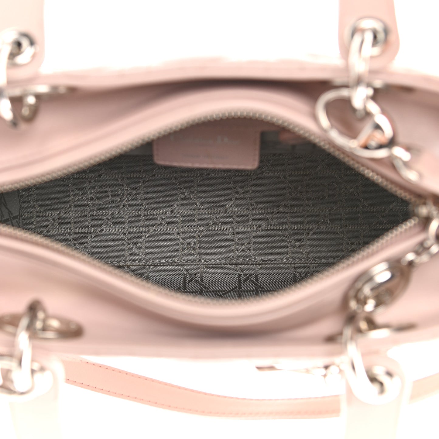 Lambskin Cannage Medium Lady Dior Light Pink