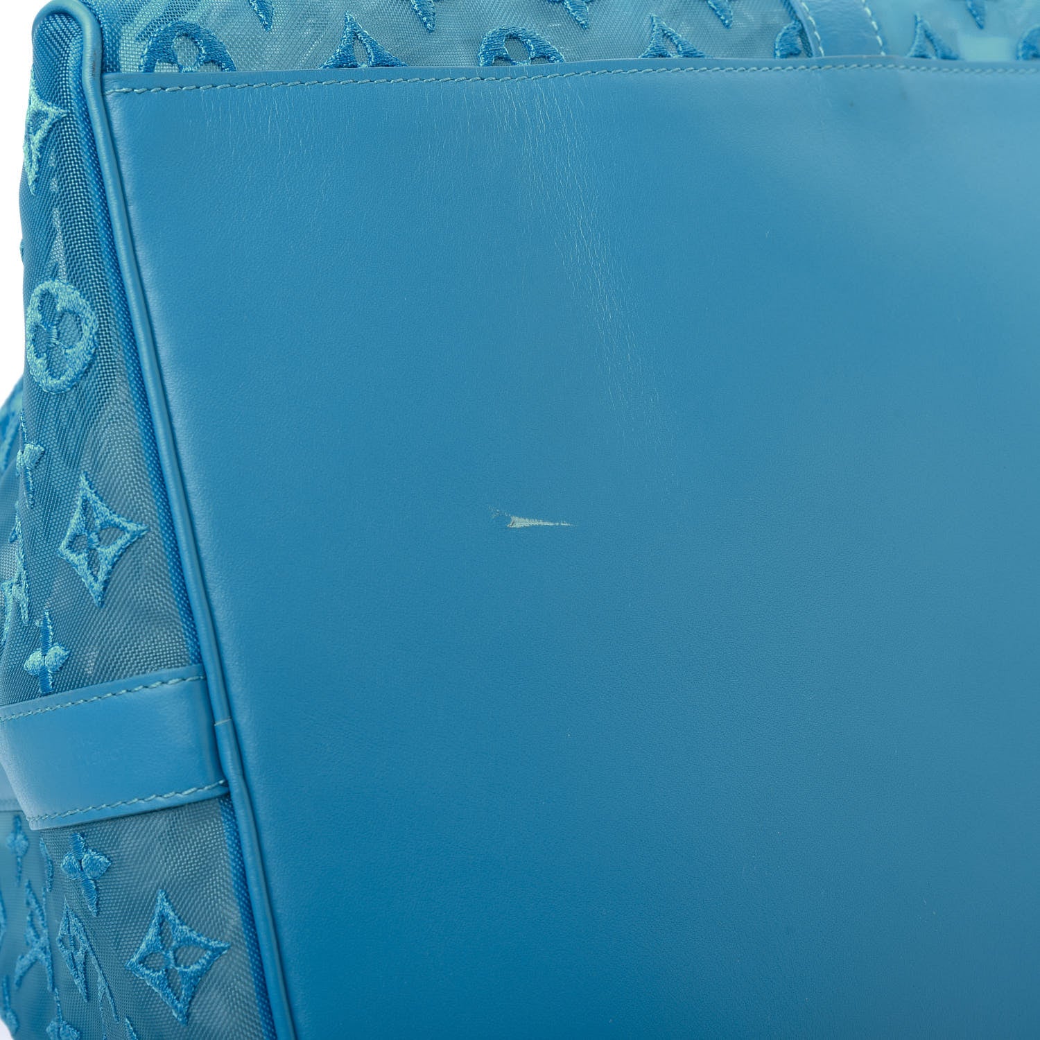 Louis Vuitton Monogram See Through Keepall Triangle Bandouliere 50 Turquoise 6 of 11