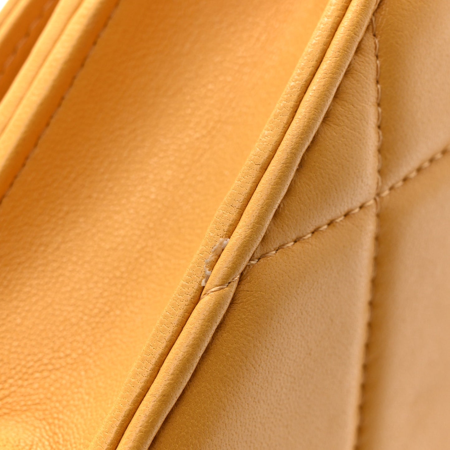 Lambskin Quilted Chanel 19 Wallet On Chain WOC Yellow