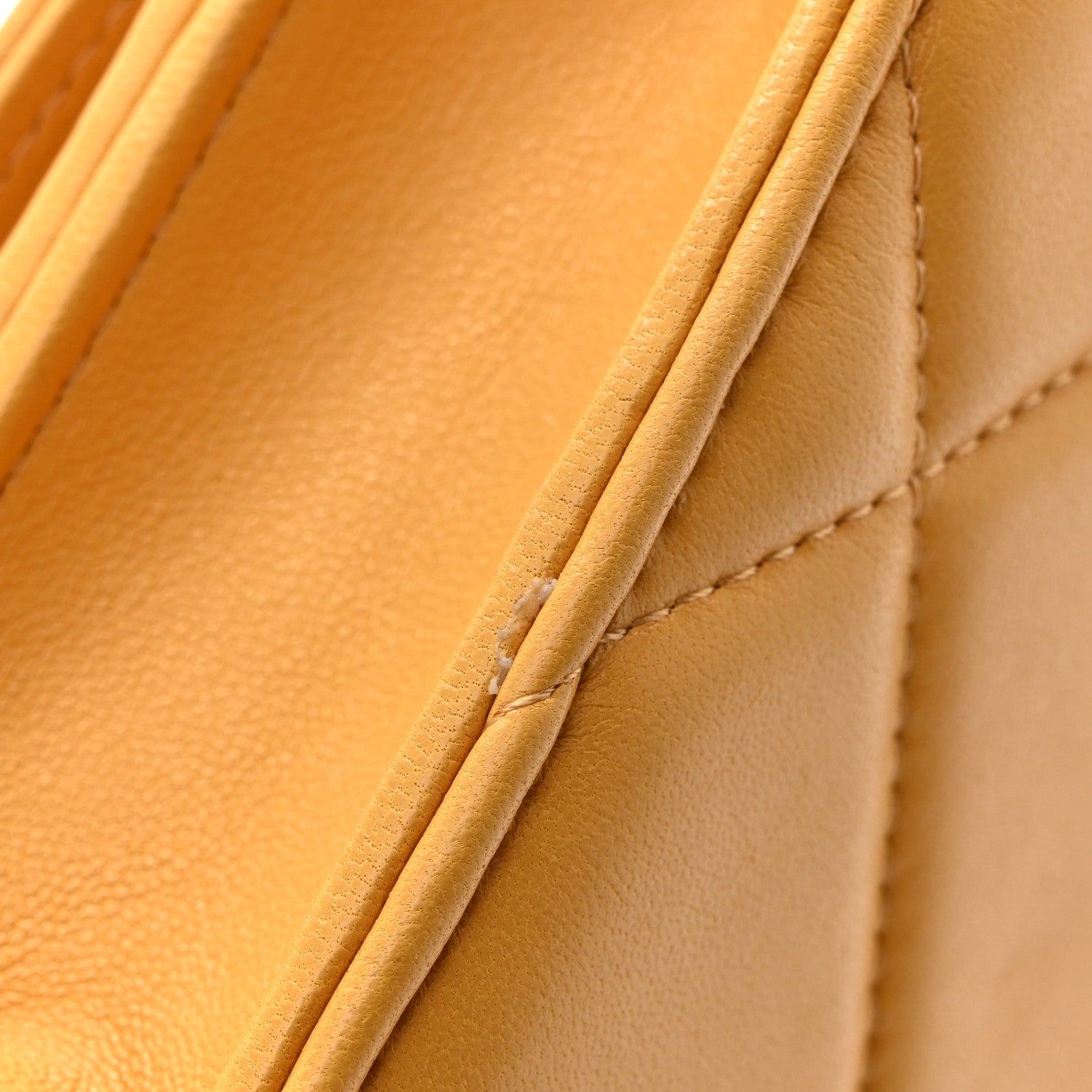 Chanel Lambskin Quilted Chanel 19 Wallet On Chain WOC Yellow 12 of 14
