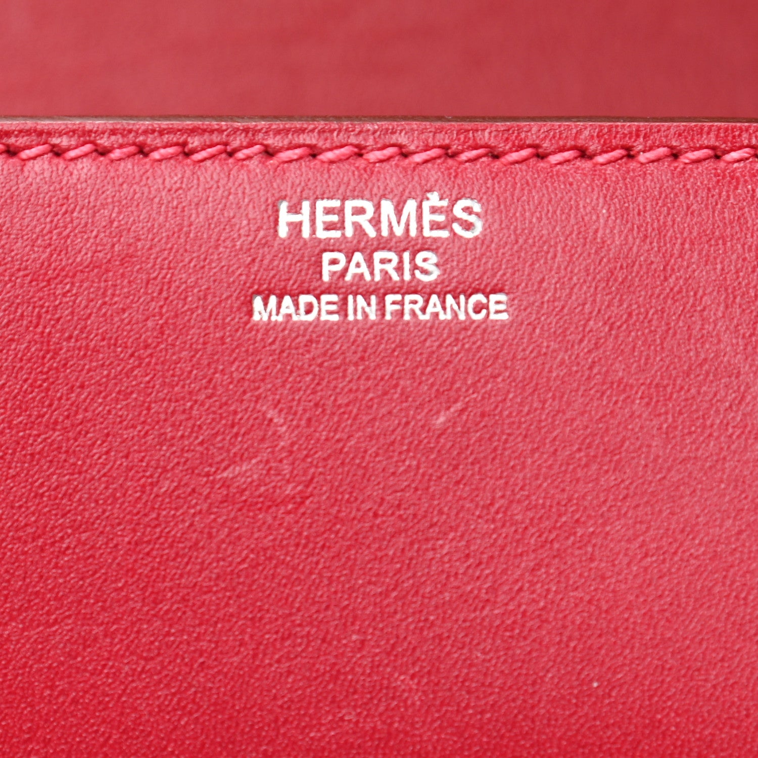 Hermes Tadelakt Egee Clutch Rouge Vif 5 of 7