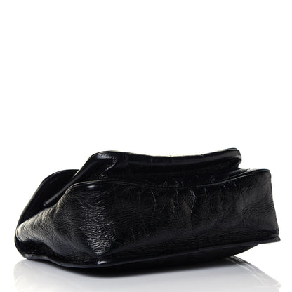 Saint Laurent Crinkled Calfskin Matelasse Monogram Medium Niki Chain Satchel Black 6 of 25