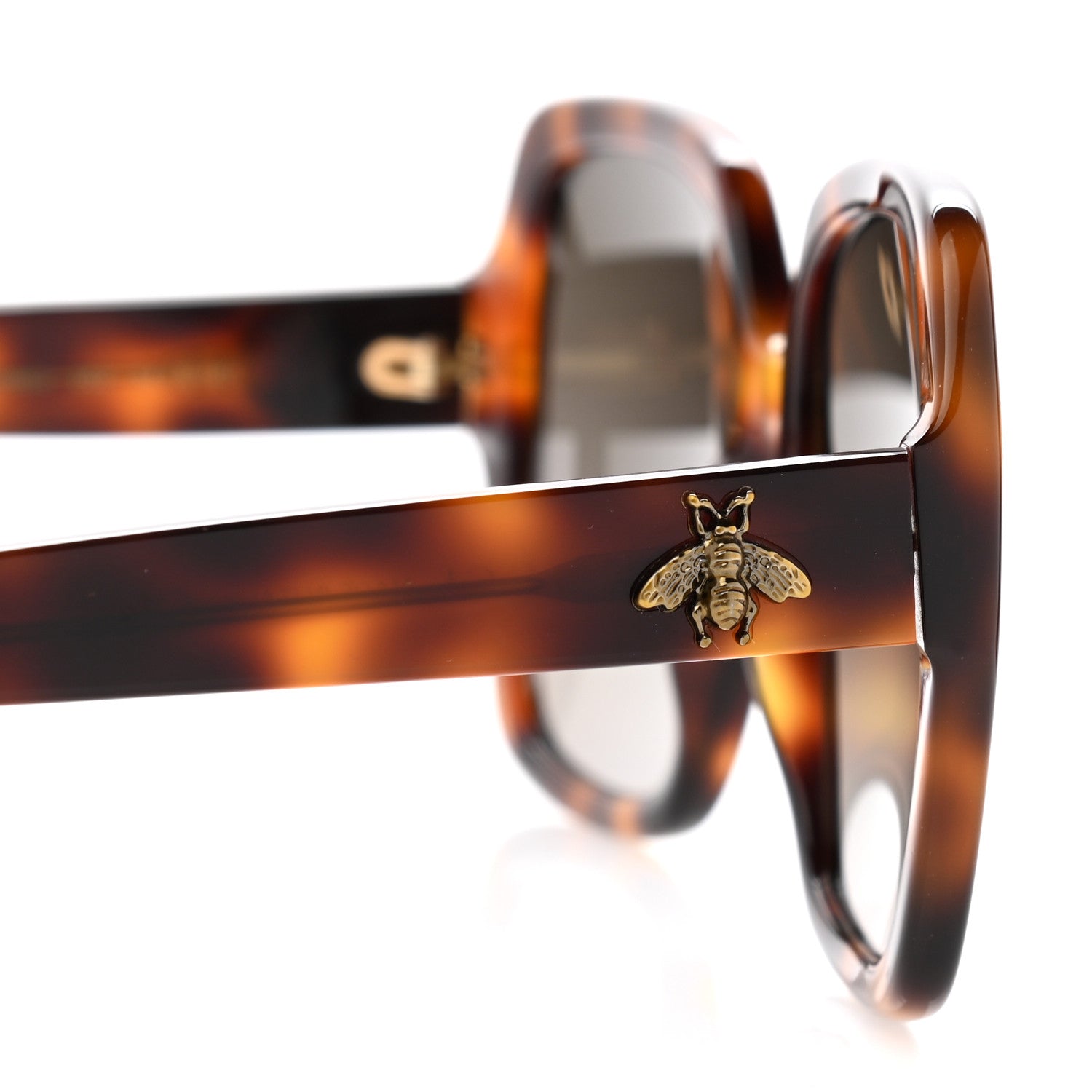 Gucci Acetate Square Frame GG0096S Sunglasses Tortoise 10 of 11