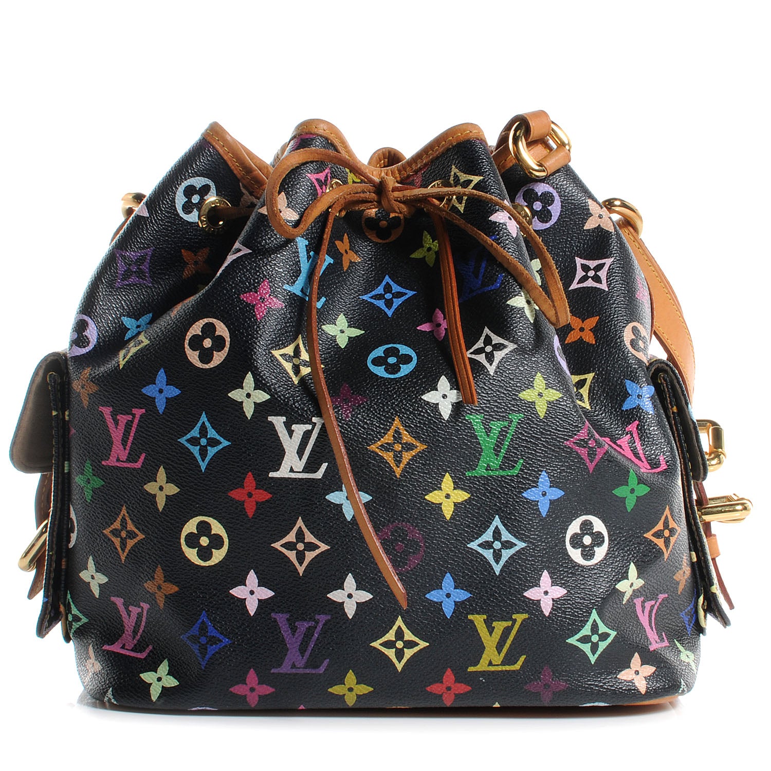 Louis Vuitton Monogram Multicolor Petit Noe Black 1 of 7
