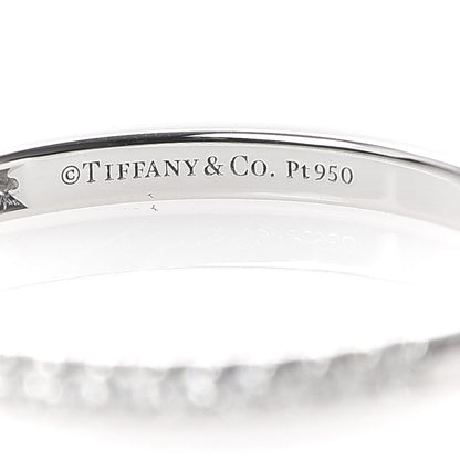 Tiffany Platinum Diamond .17ctw Half Circle Soleste Band Ring 57 8 4 of 5