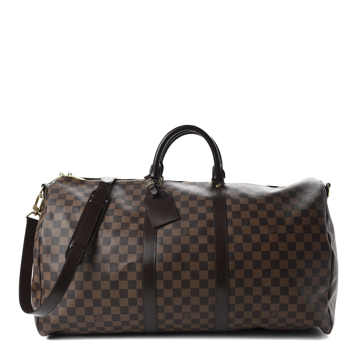 Louis Vuitton Damier Ebene Keepall Bandouliere 55 1 of 9
