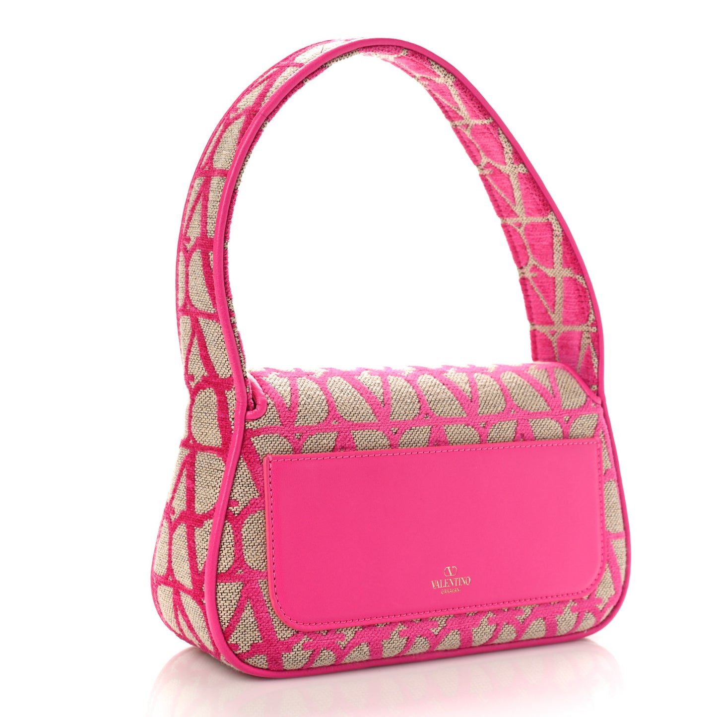 Toile Iconographe Nappa Vlogo Small Loco Hobo Bag Natural Pink PP