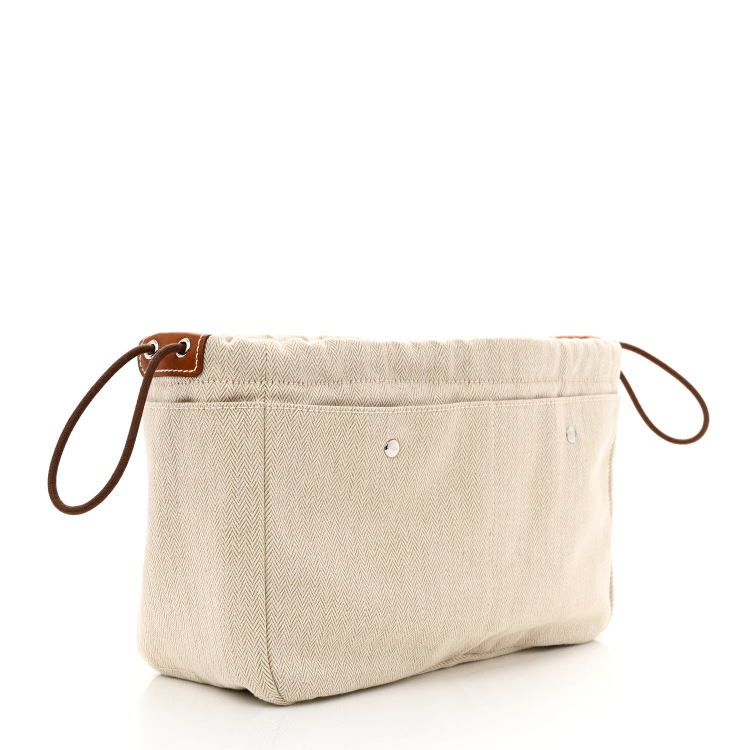 Hermes Canvas Barenia Fourbi 25 MM Pouch Naturel Fauve 4 of 13