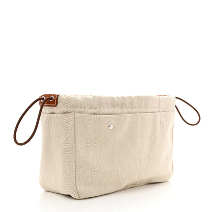 Hermes Canvas Barenia Fourbi 25 MM Pouch Naturel Fauve 4 of 13