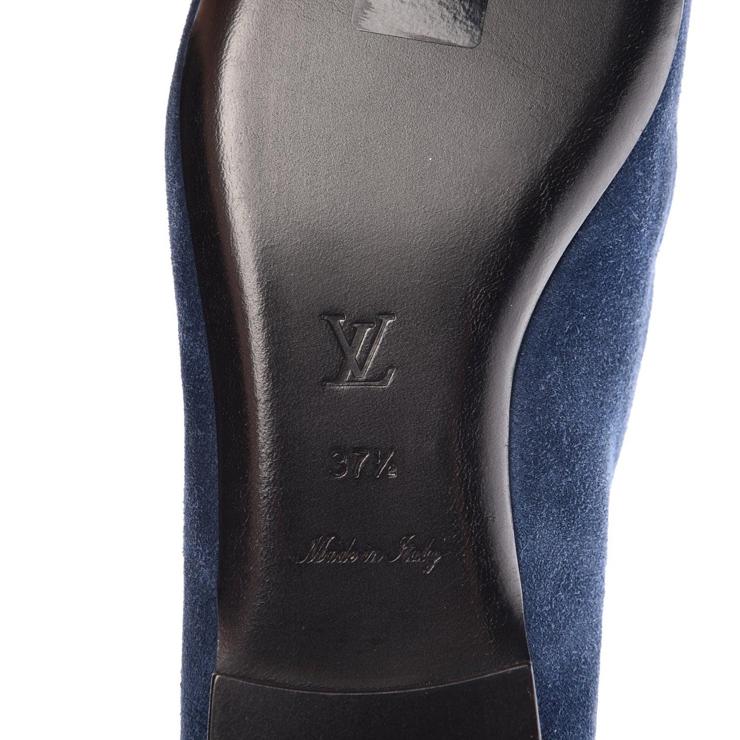 Suede Schoolgirl Flat Slippers 37.5 Blue