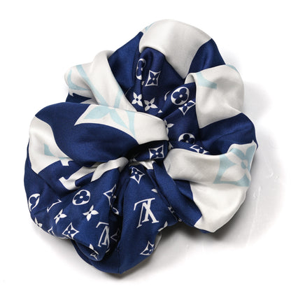 Louis Vuitton Silk Parasol Trop Chou Scrunchie Bleu 2 of 4