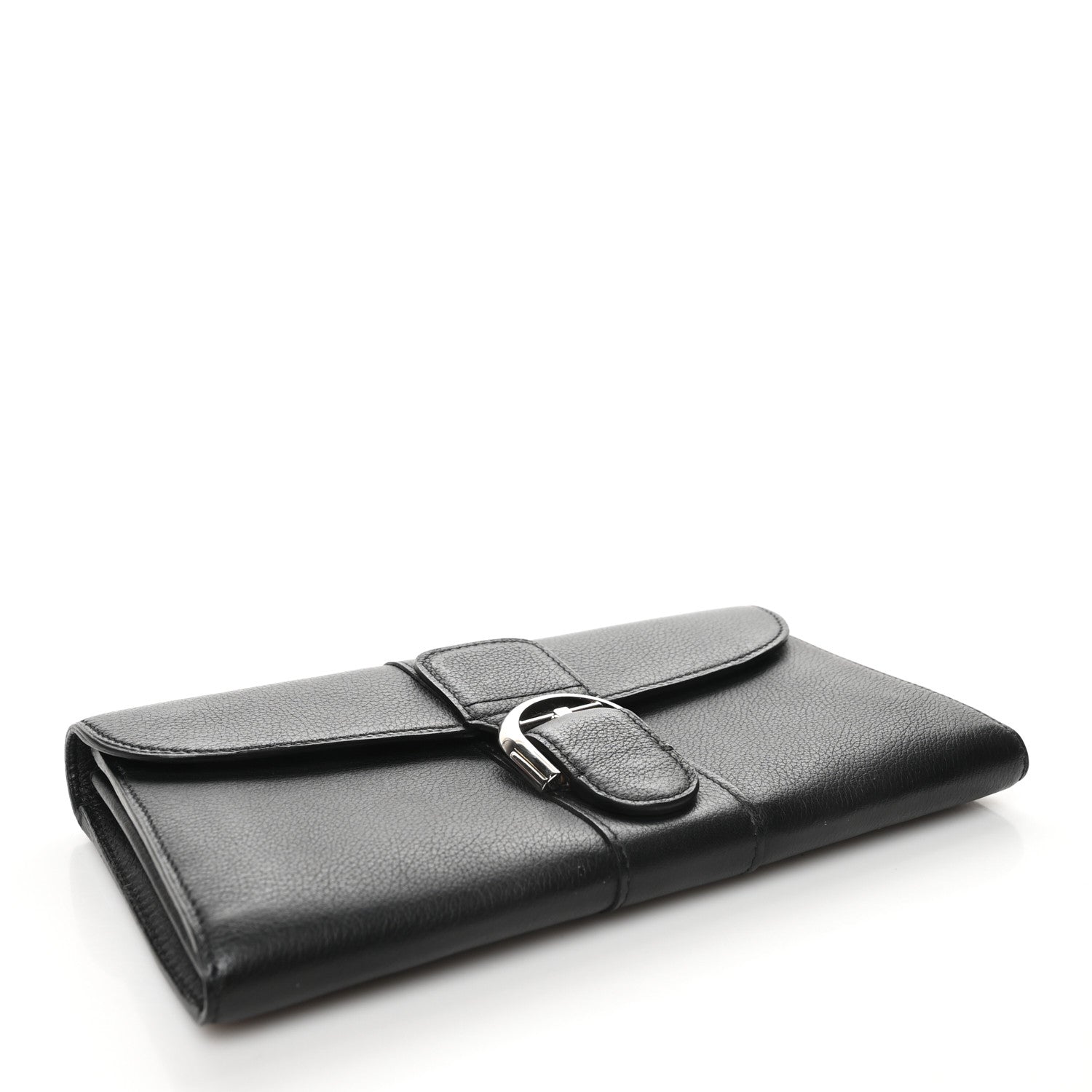 Delvaux Grained Calfskin Brillant PTF Long Wallet Black 4 of 7
