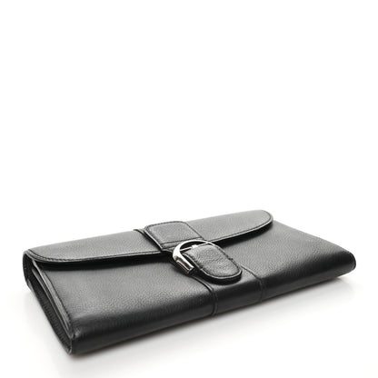 Delvaux Grained Calfskin Brillant PTF Long Wallet Black 4 of 7