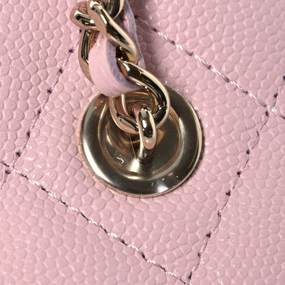 Chanel Caviar Quilted Small Vanity Case With Chain Light Pink 12 of 13