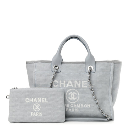 Chanel Mixed Fibers Small Deauville Tote Grey 1 of 11