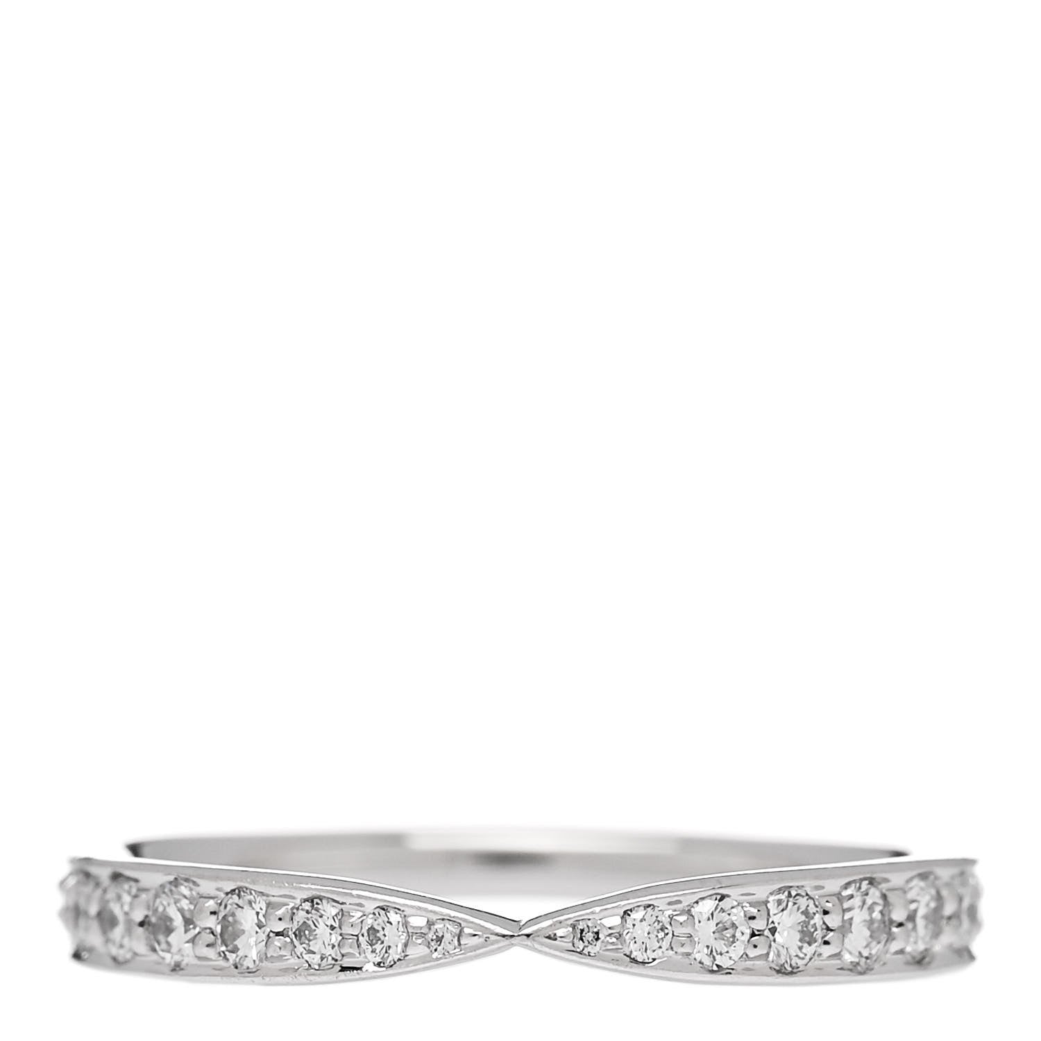 Tiffany Platinum Diamond Harmony Bead-set Band Ring 48 4.5 1 of 5