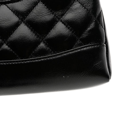 Chanel Shiny Crumpled Calfskin Quilted Nano 31 Shopping Bag Black 11 of 12