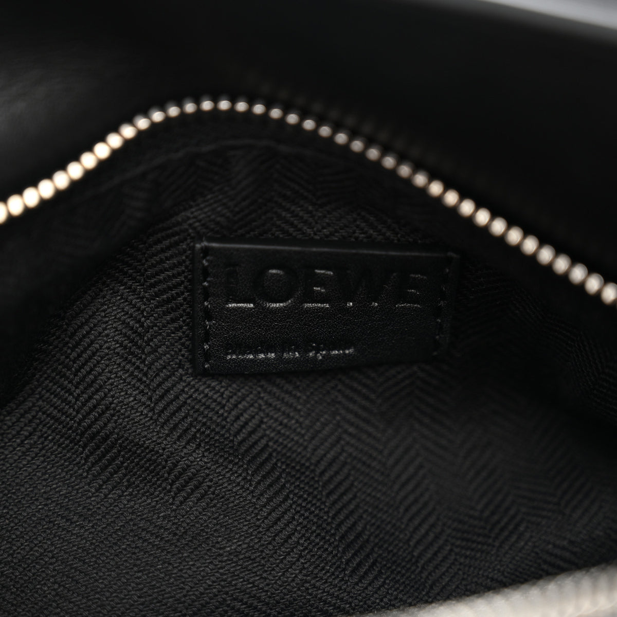 Loewe Shiny Calfskin Small Puzzle Biker Bag Black 6 of 9