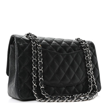 Chanel Caviar Quilted Medium Double Flap Black 3 of 11